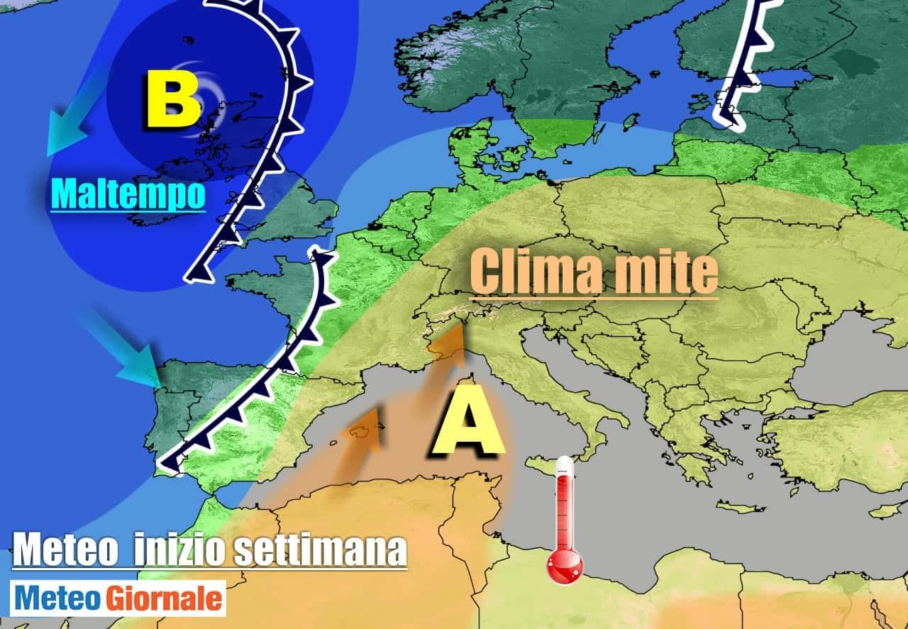 METEO Italia: STOP d’Inverno con Alta Pressione, ma non durerà molto