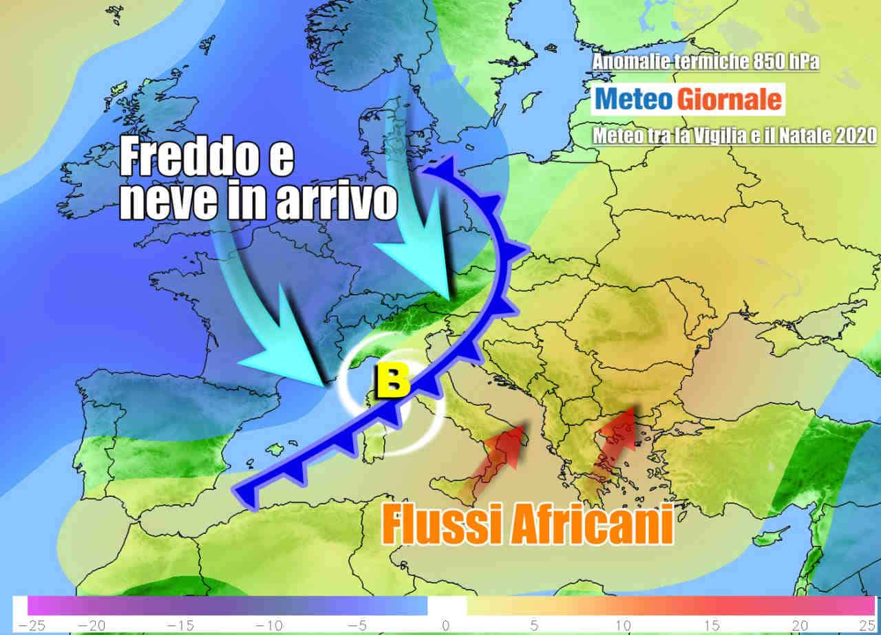 METEO Italia 7 Giorni. Tornano freddo e neve per le festività natalizie