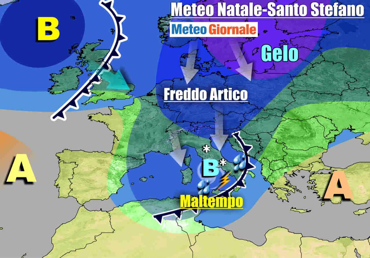 METEO Italia. Freddo dall’Artico verso un Natale. Forte Neve al Nord