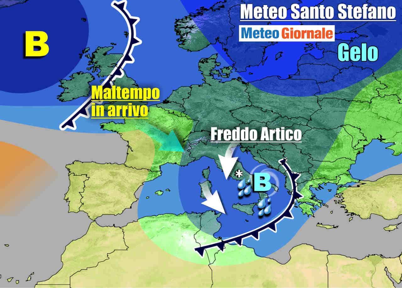 METEO Italia. Improvviso l’inverno. Freddo da Natale, poi anche tanta neve
