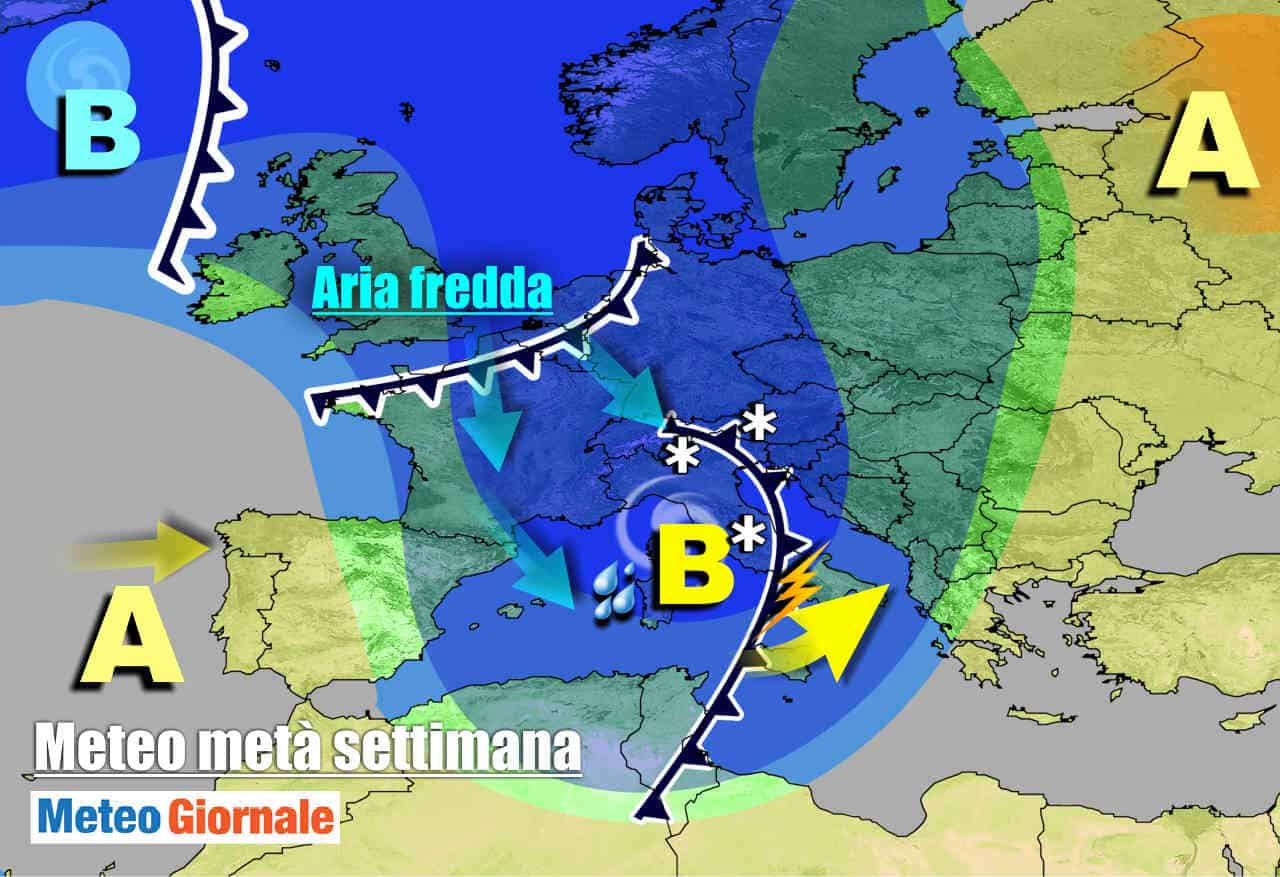 METEO Italia. Pioggia e neve per il resto della settimana, ancora maltempo