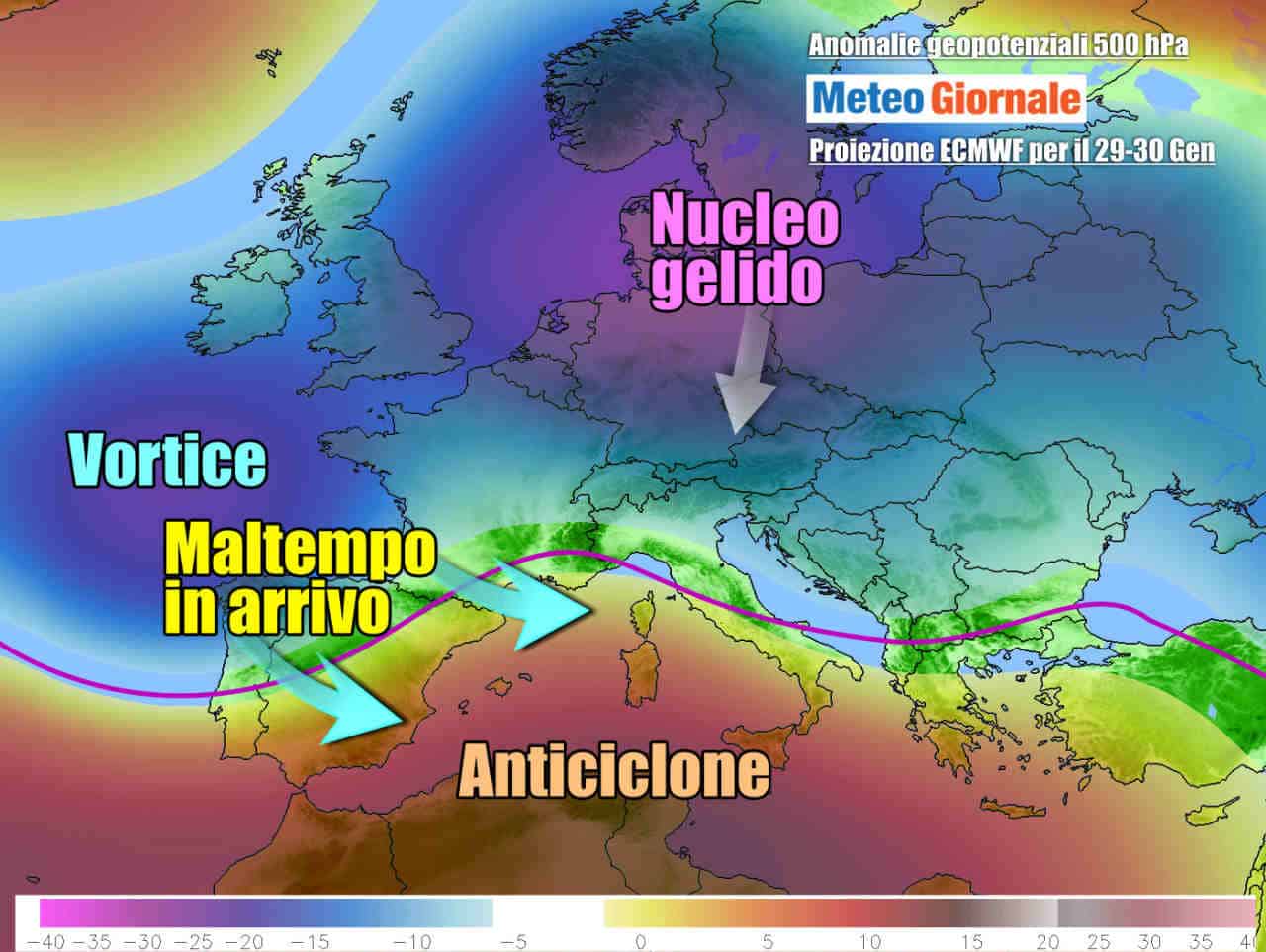 Verso guasto meteo più ficcante nel weekend