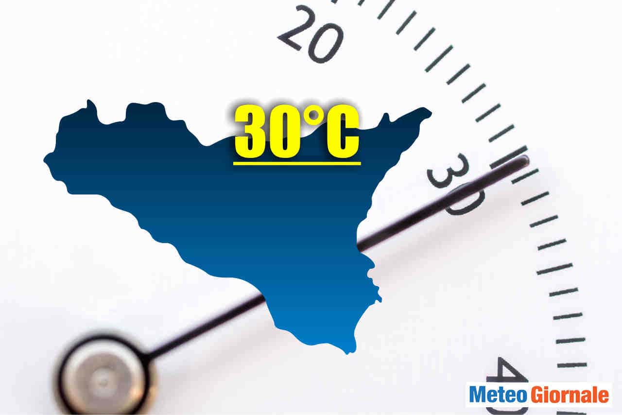 Ondata di caldo storico è in atto in varie località della Sicilia.