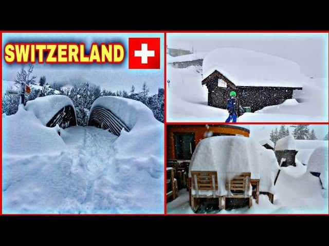 Metri di Neve caduti in Svizzera. Meteo: altre nevicate eccezionali imminenti