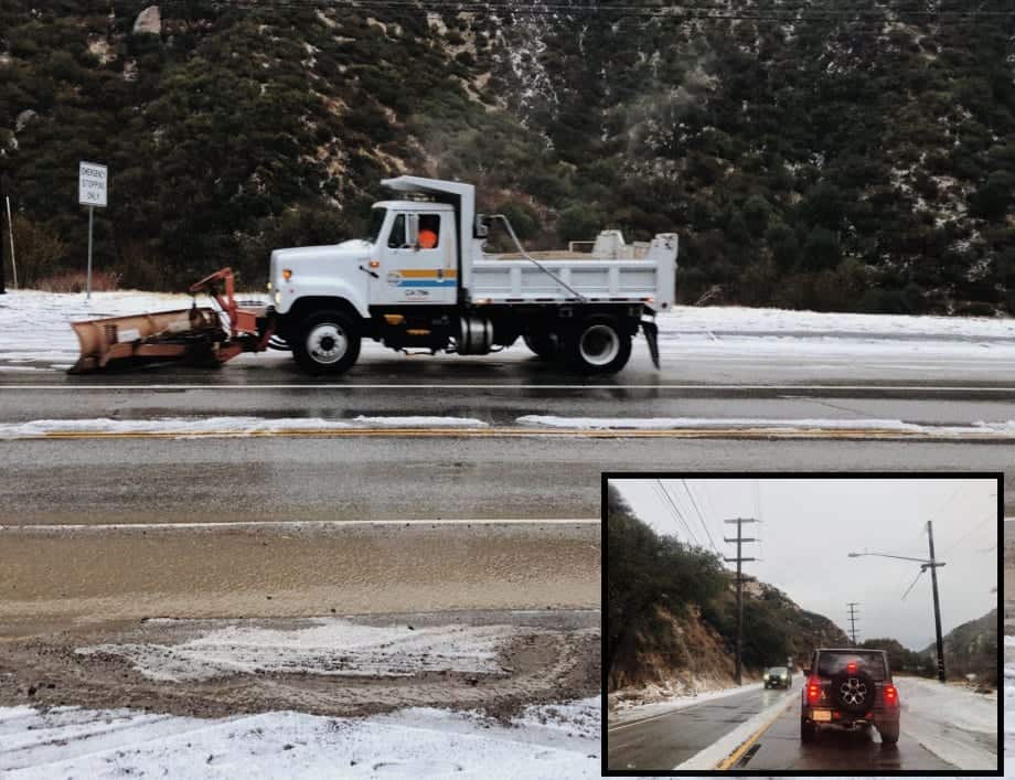 Neve in California sino al mare. Non succedeva da 14 anni