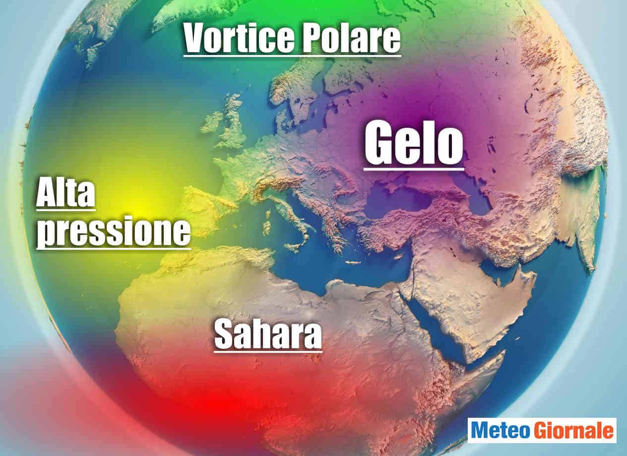Europa caldo e siccita ma incombe il gelo
