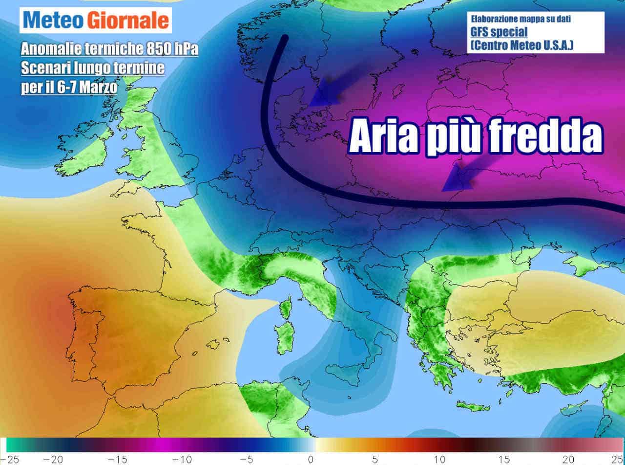 Le simulazioni a lungo termine confermano il possibile ritorno del freddo