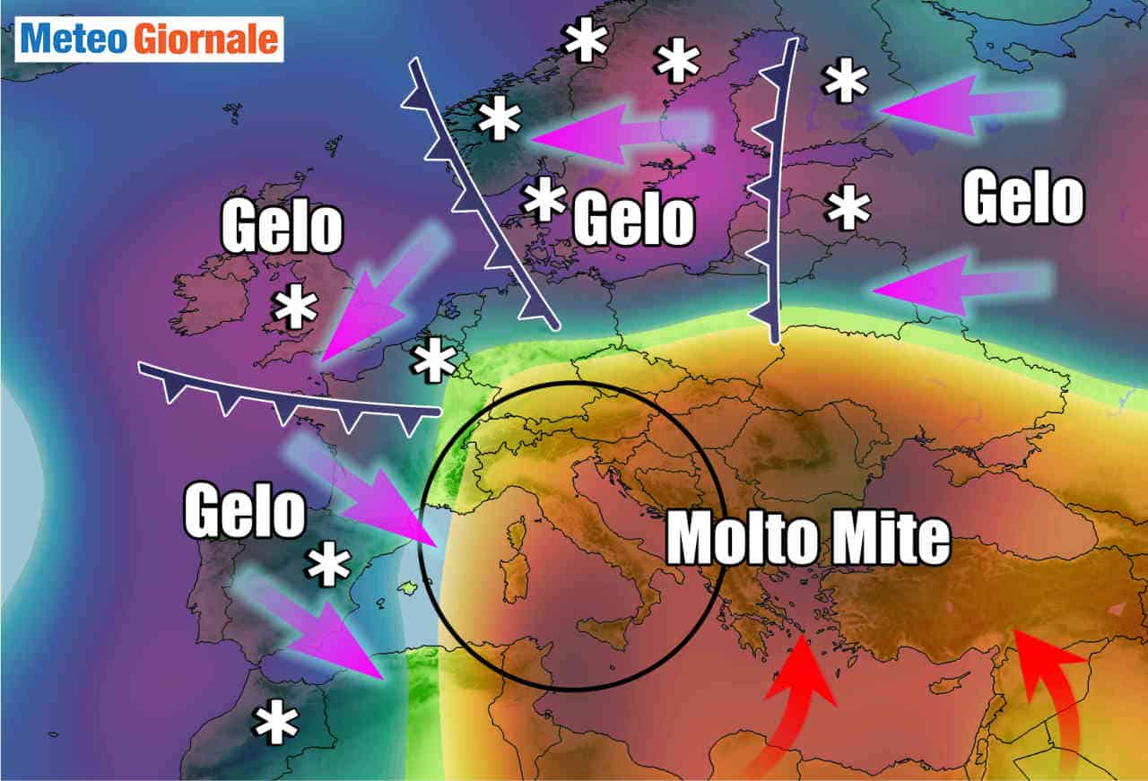 meteo ed il rischio freddo