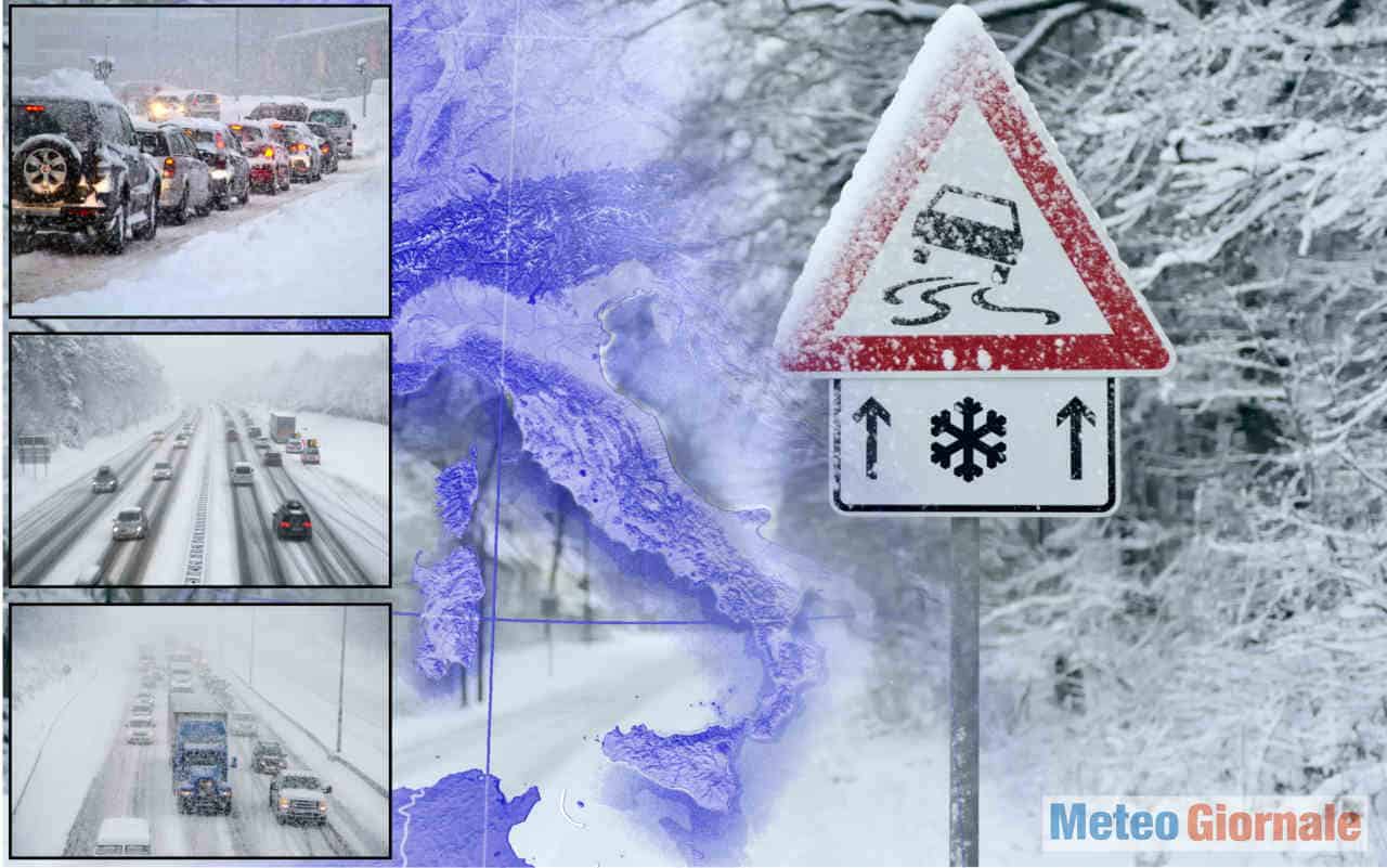 Gelo e anche neve attesi in varie regioni d'Italia