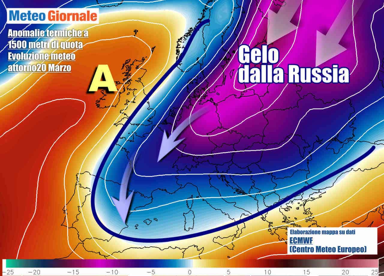 Imminenti, NEVE e GELO in gran parte d’Europa. Flash d’Inverno. Durata
