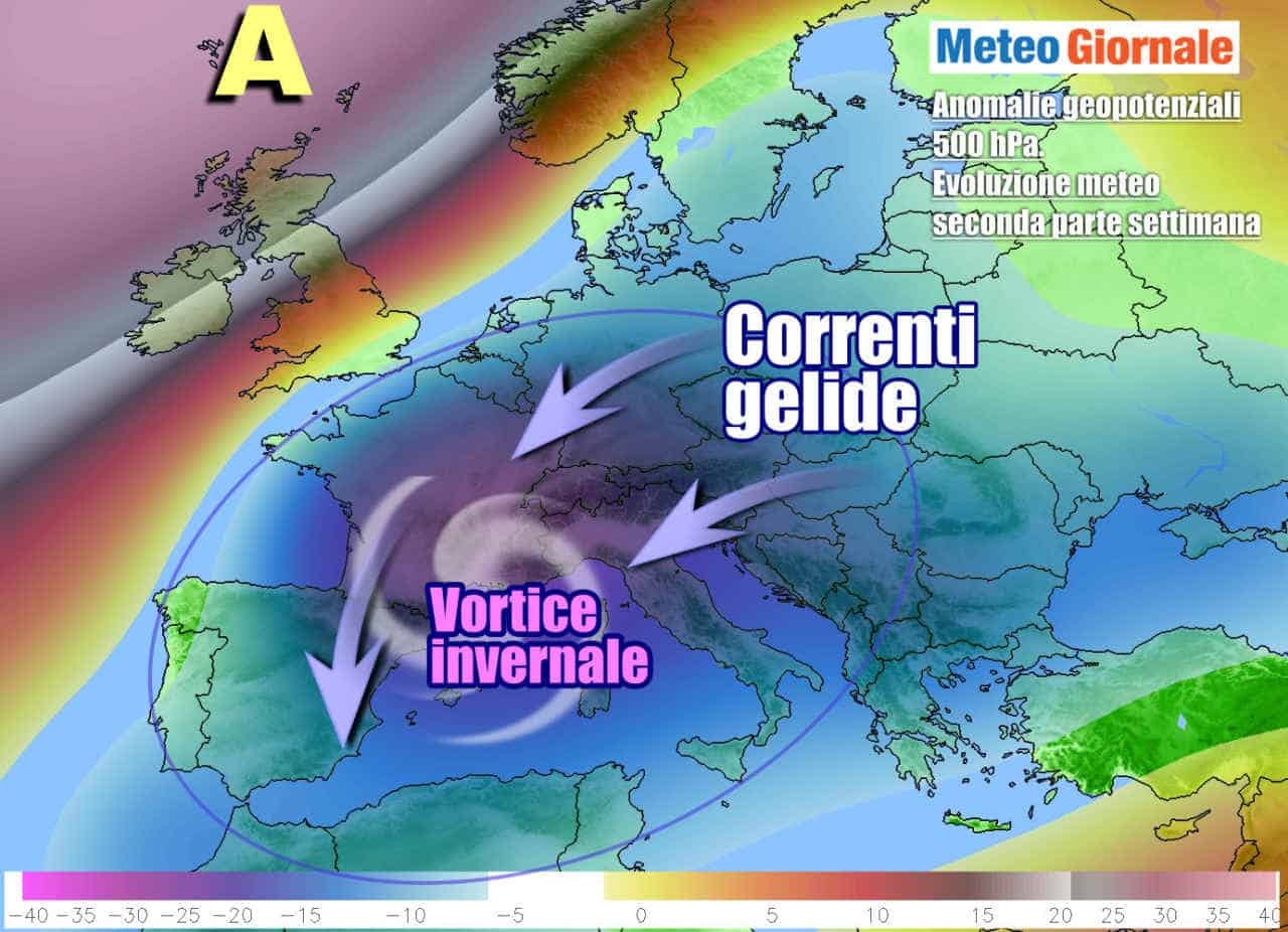 Meteo verso un repentino colpo di coda d’Inverno. Neve a quote basse. La Primavera quando?