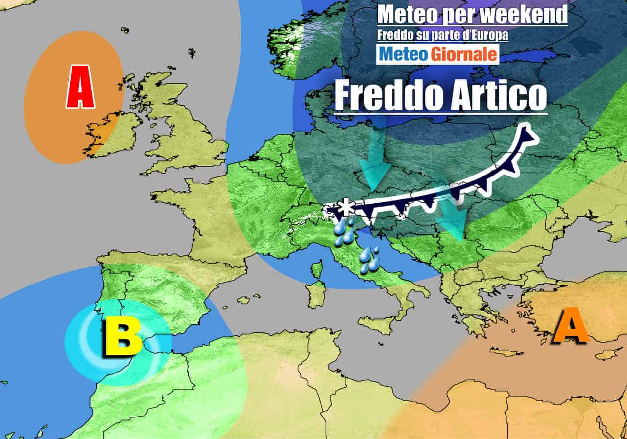 METEO Italia. Arriva un po’ di freddo, qualche pioggia e neve nel weekend