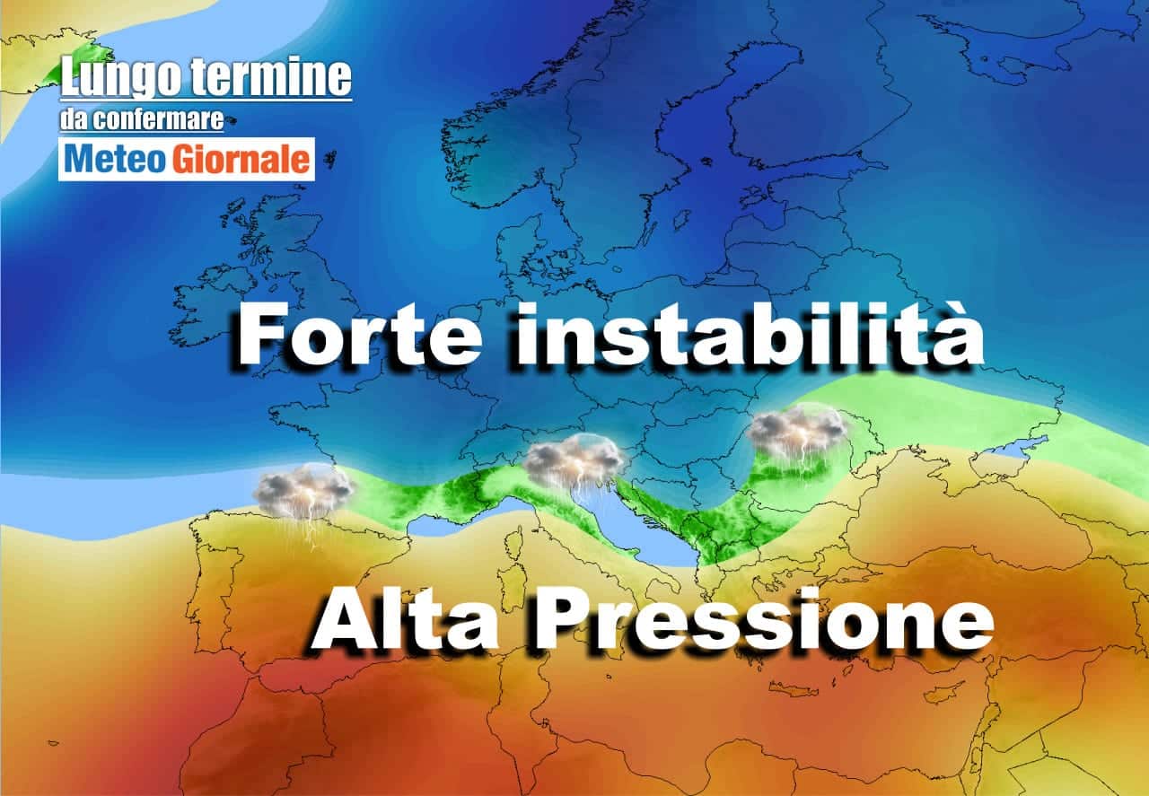 Meteo Italia al 7 maggio, chi col CALDO chi coi TEMPORALI