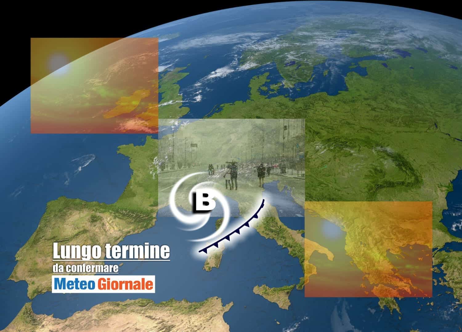 Meteo Italia al 24 aprile: piogge, temporali, anche neve
