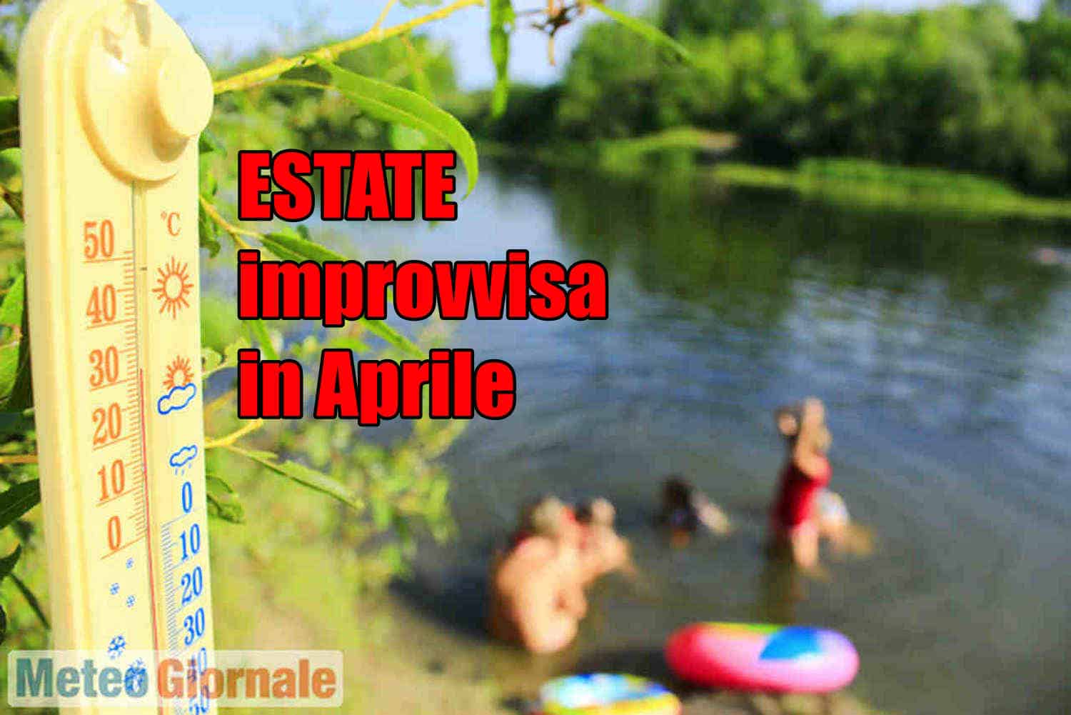 Aprile a sprazzi estivo, è successo spesso anche gli ultimi anni.