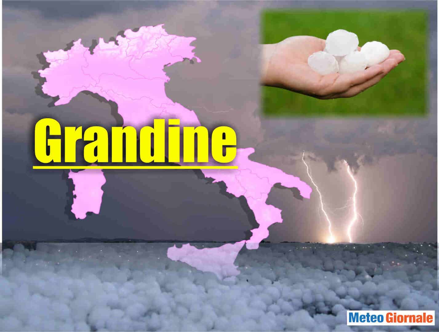 Meteo Temporali nel fine settimana. Prime grandinate devastanti