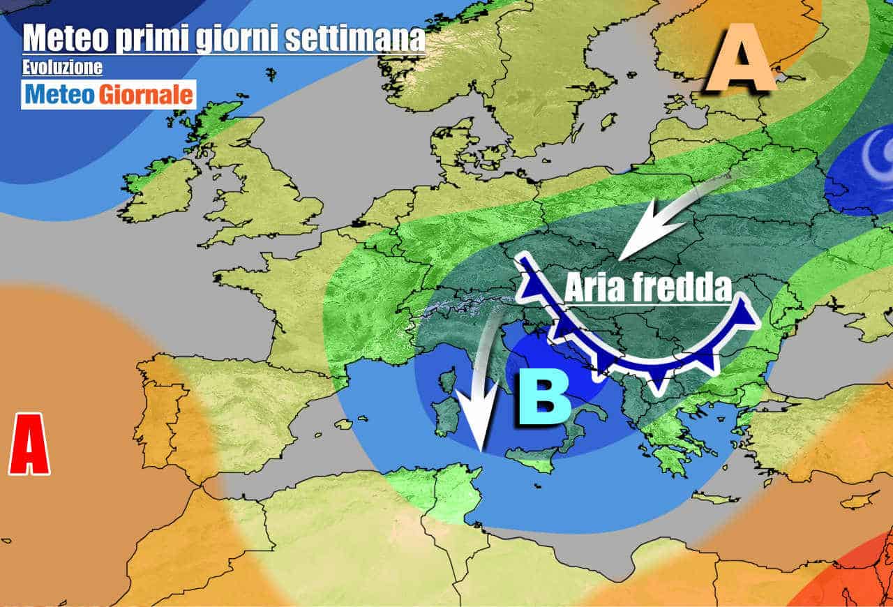 METEO Italia. Vortice freddo fino a inizio settimana, poi novità importanti