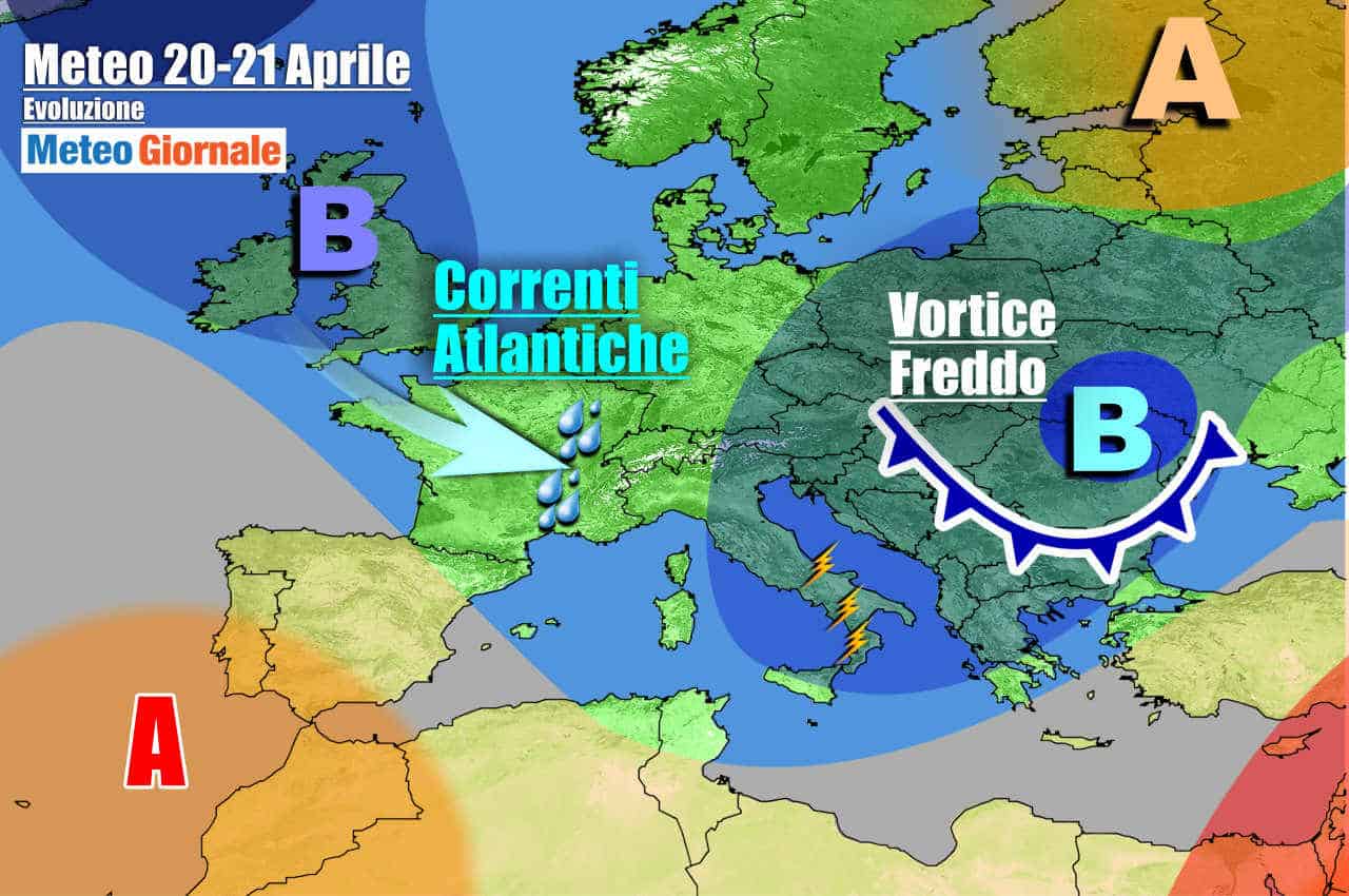 METEO Italia. Pioggia, temporali, neve e freddo, ma s’intravedono novità
