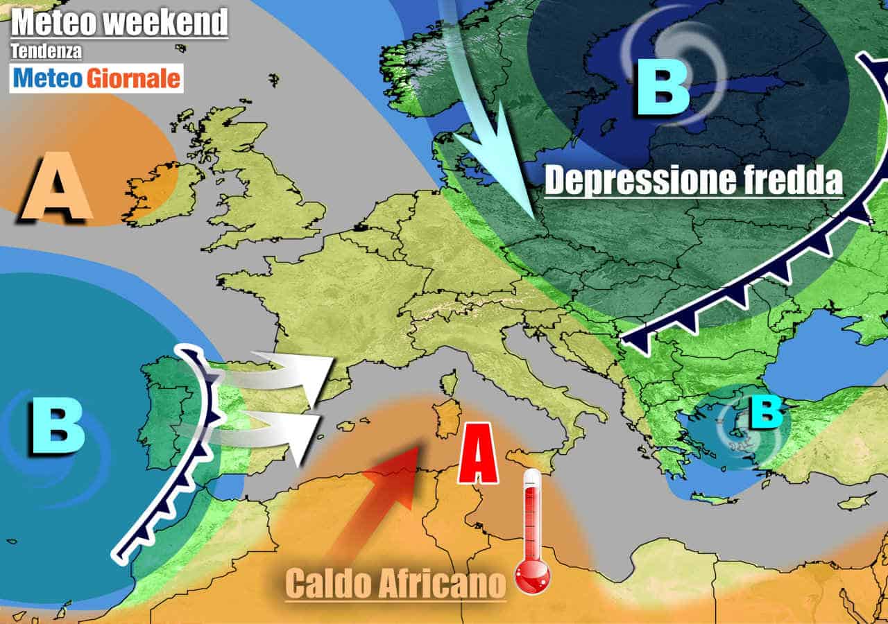 METEO Italia. Anticiclone ci prova dal weekend, ma non durerà a lungo
