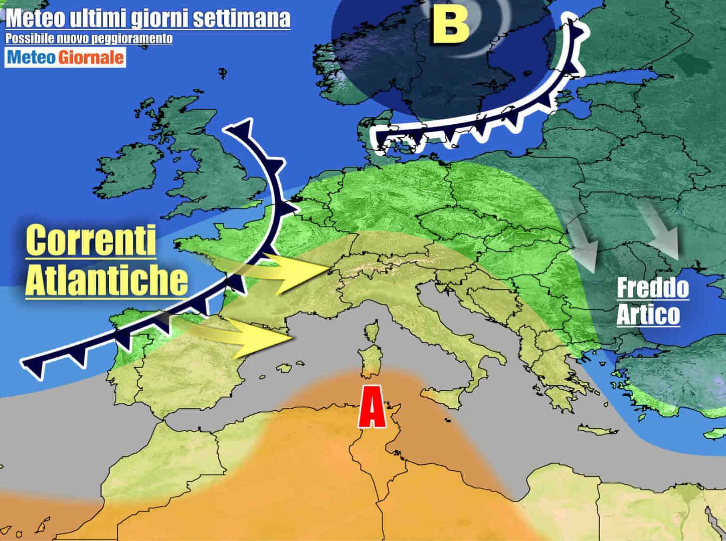 METEO: Alta Pressione fugace e fredda. Ma weekend peggioramento