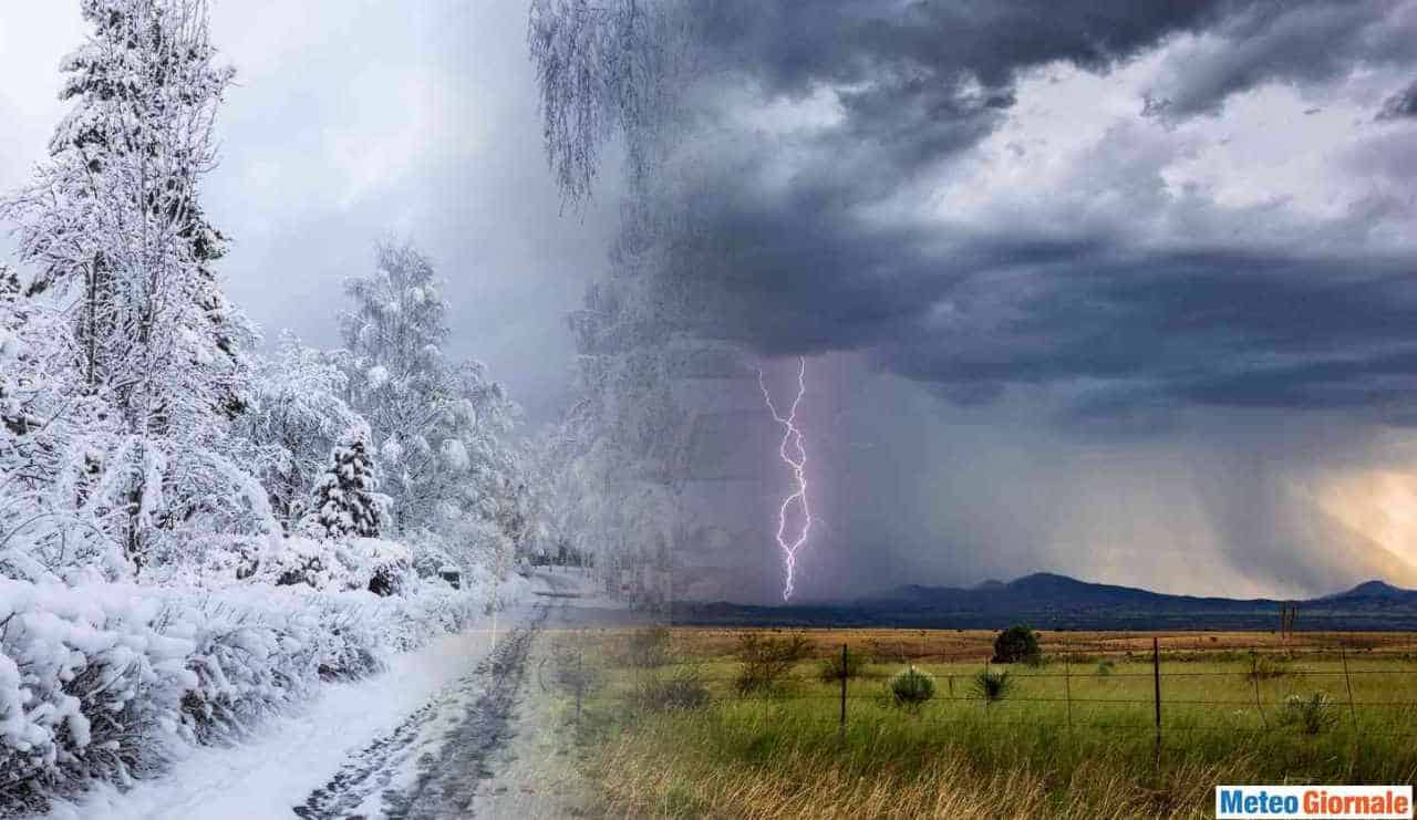 Meteo Weekend dal sapore invernale fra TEMPORALI e anche NEVE