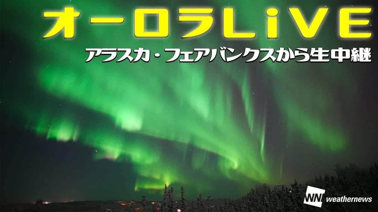 Video Live Aurora Boreale Fairbanks, Alaska, Stati Uniti