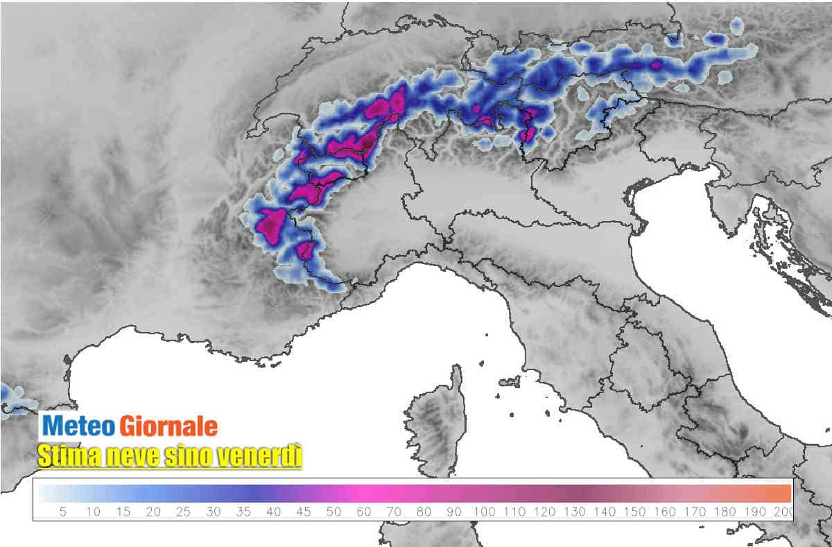 Meteo Alpi: attese forti nevicate