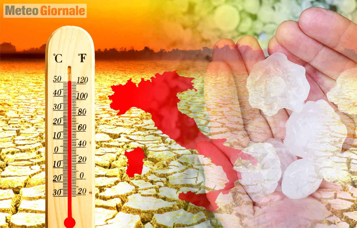 Meteo Estate 2021 molto caldo. Rischio Temporali ed eccesso di grandine