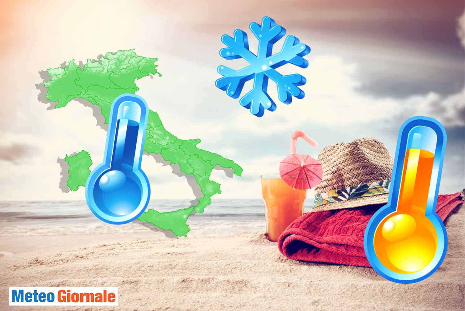 METEO con premesse d’Estate nella linea del CAOS. Rischia Freddo