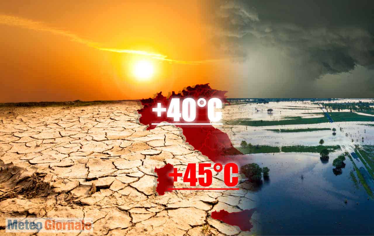 Meteo d’ESTATE forti ANOMALIE: è estremizzazione del Clima