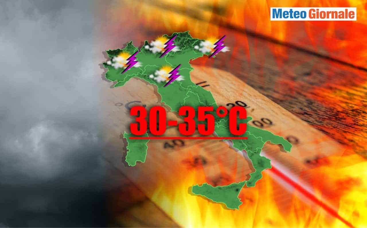 Verso il GRAN CALDO con anche Maltempo, meteo molto incerto
