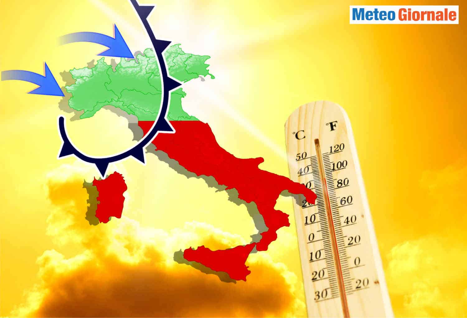 METEO a GIUGNO l’Alta Pressione d’Africa e l’Italia