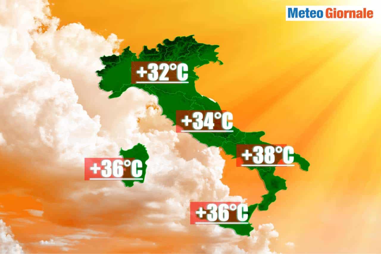 METEO, ed ecco il CALDO estivo a oltre 30°C
