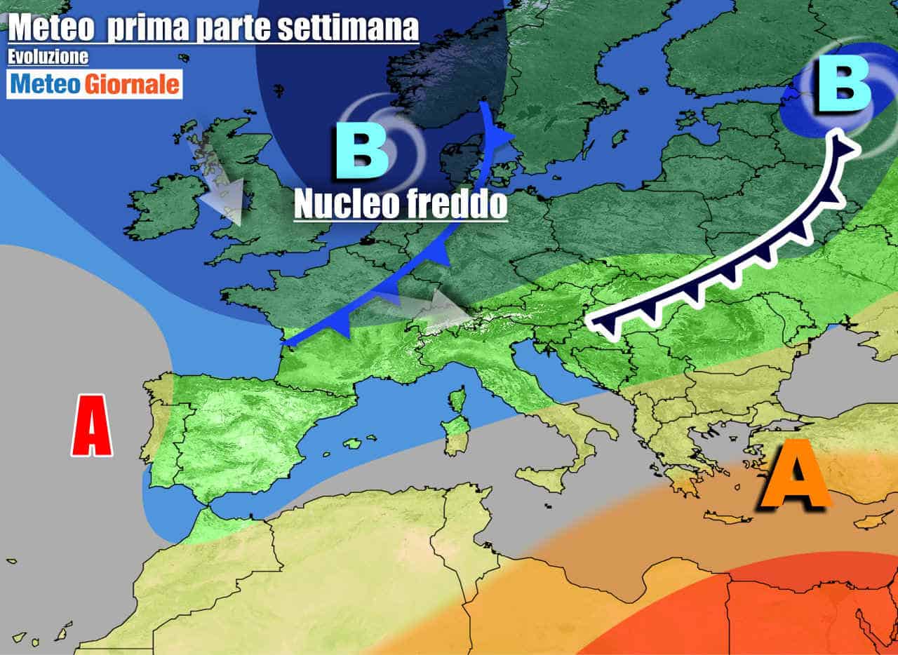 METEO 7 Giorni anche incerto, tra SOLE e NUOVE PERTURBAZIONI