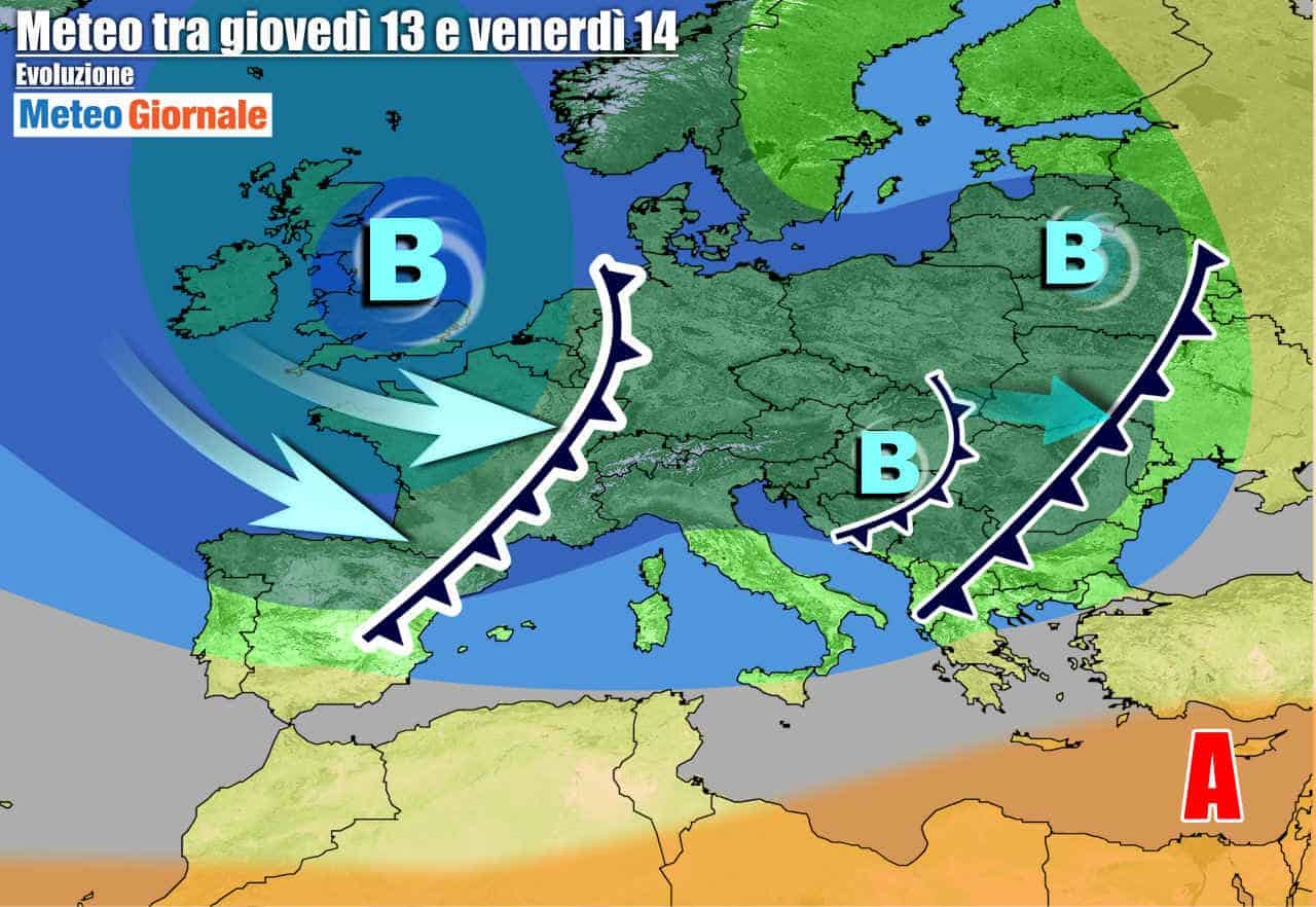 METEO 7 Giorni. Temporali e calo termico, nuovo Maltempo verso il fine settimana