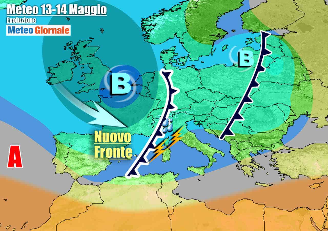 METEO Italia. Viavai di perturbazioni, piogge e temporali sino fine settimana