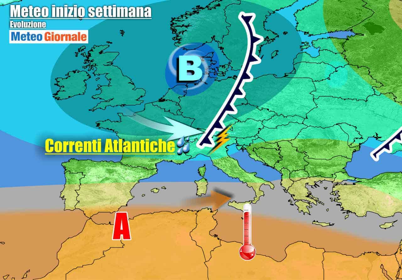 METEO variabile, sole e temporali. Caldo in arrivo al Sud Italia