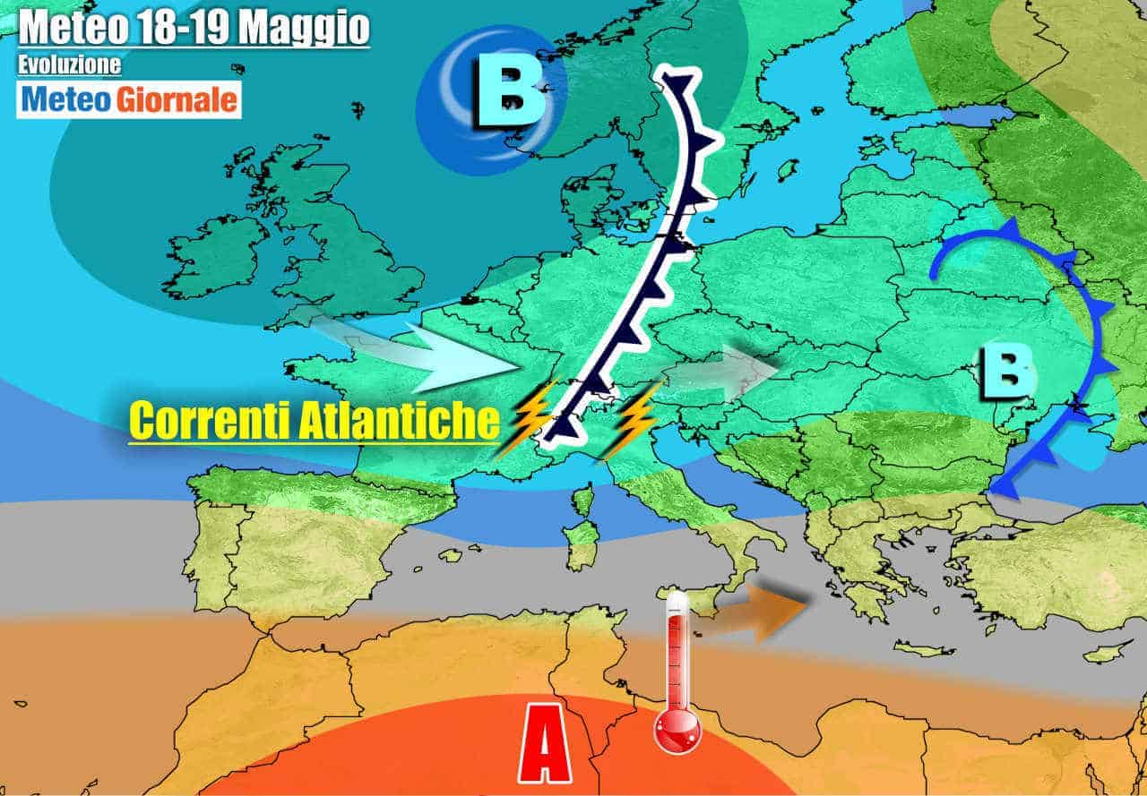 METEO la cronaca 7 Giorni. Italia tra perturbazioni e aria d’Africa