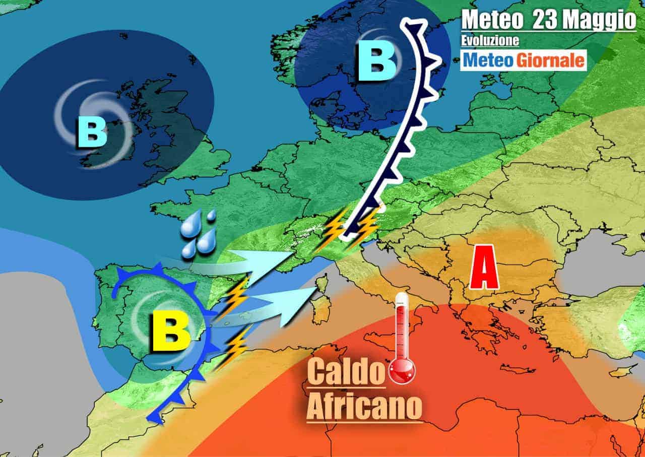 METEO 7 Giorni. Italia contesa fra CALDO e TEMPORALI. Tutti i dettagli