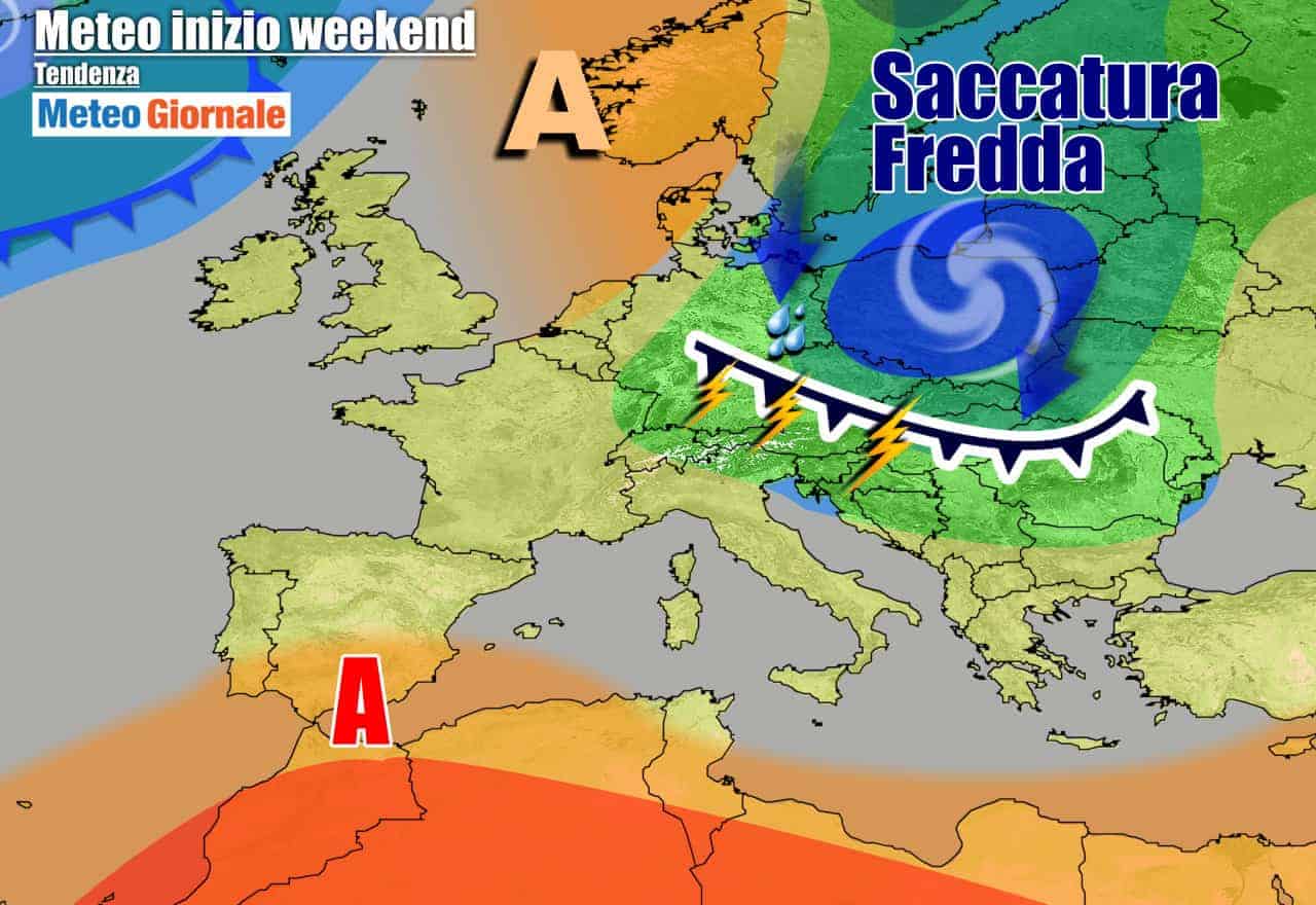 METEO 7 Giorni, sbalzi termici, FRESCO e TEMPORALI. Poi CALDO