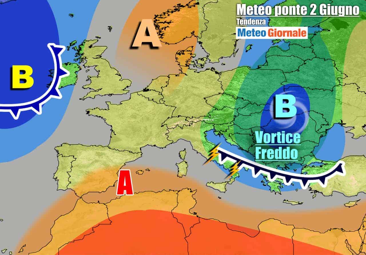 METEO 7 Giorni. Riecco i TEMPORALI da Nord a Sud. Temperature in calo