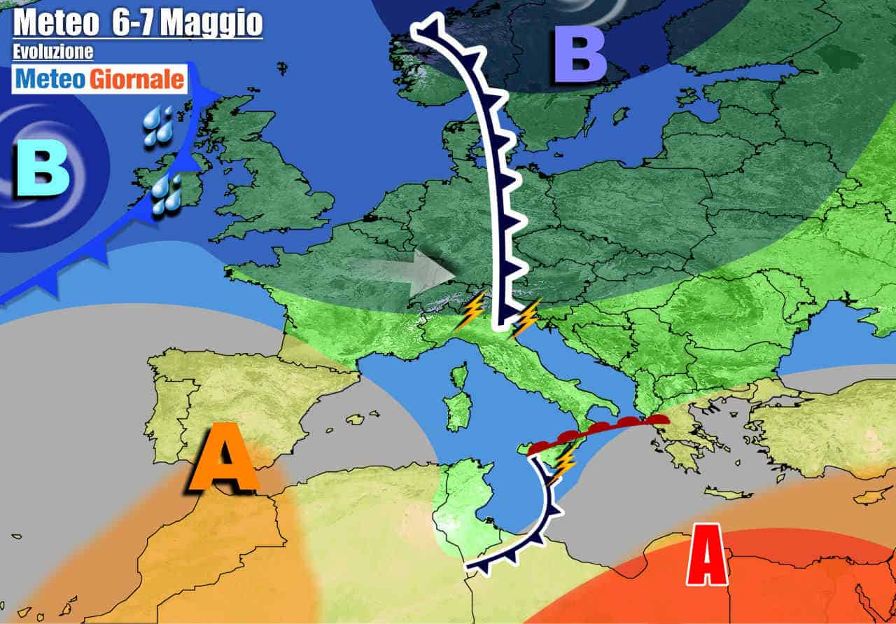 METEO Italia: turbolenze prima dell’Alta Pressione e del CALDO d’Africa. Poi cambia