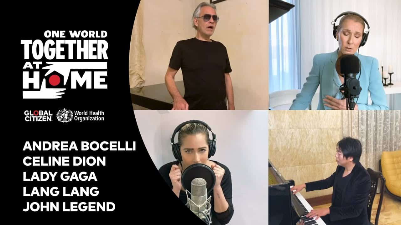 Musica, Together at Home: la star si uniscono per il coronavirus