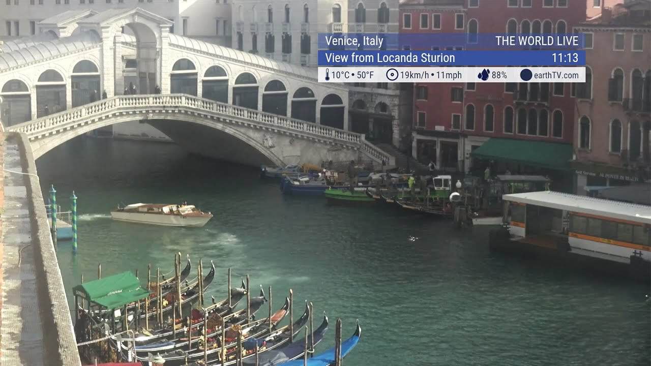 Trasmissione LIVE da tutto il Mondo di webcam con le condizioni meteo