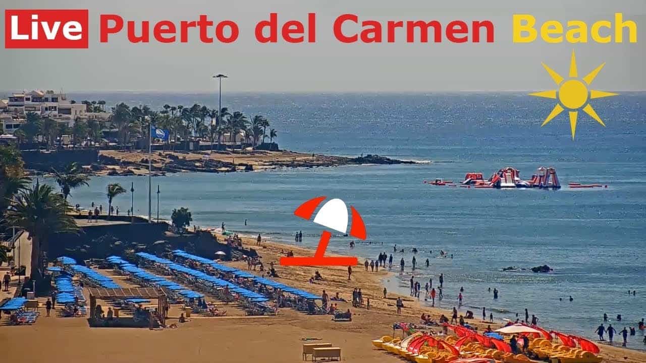 Webcam Live da Lanzarote, Puerto del Carmen Beach