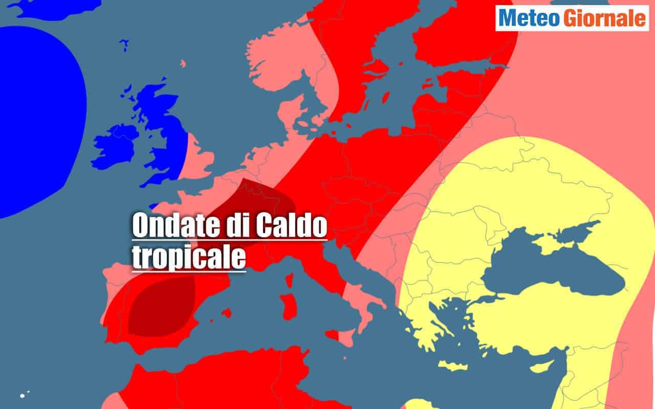 Il Caldo dell’ESTATE 2021. Aggiornamenti dati dal CENTRO METEO EUROPEO