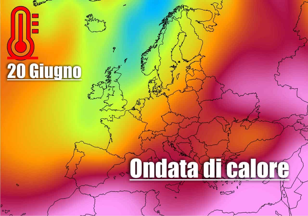 evoluzione meteo 20 giugno