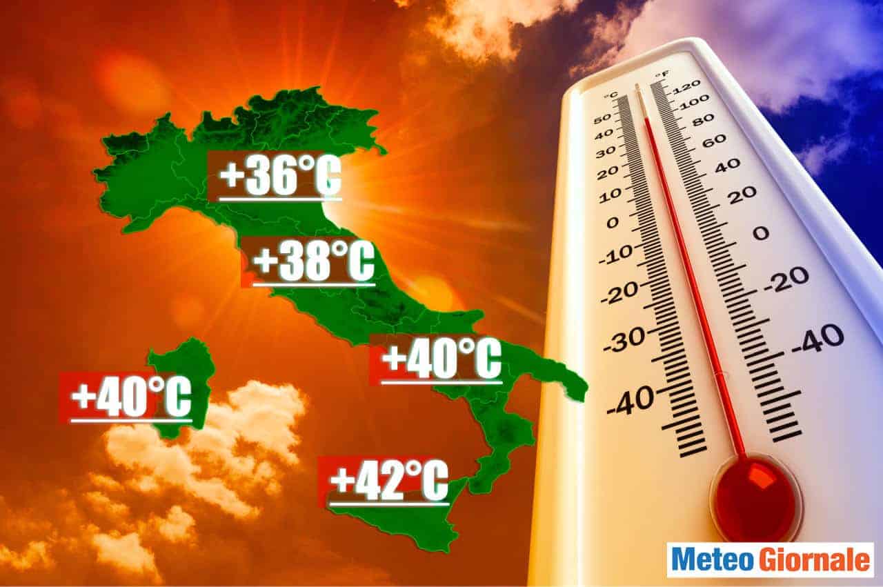METEO: stima Onda di CALORE sino al 21 Giugno di forte intensità