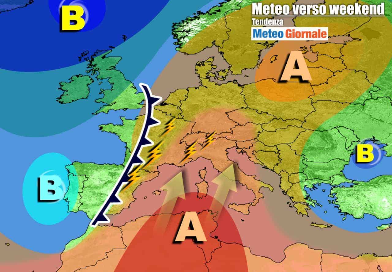 METEO Italia. CALDO AFRICANO e AFA. Apice nel weekend, picchi di 40 GRADI