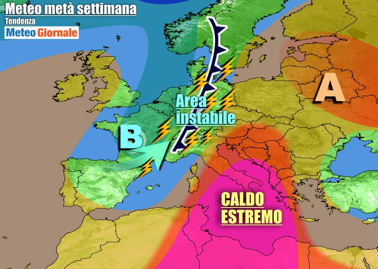 Italia ancora sotto l'anticiclone africano per gran parte della settimana
